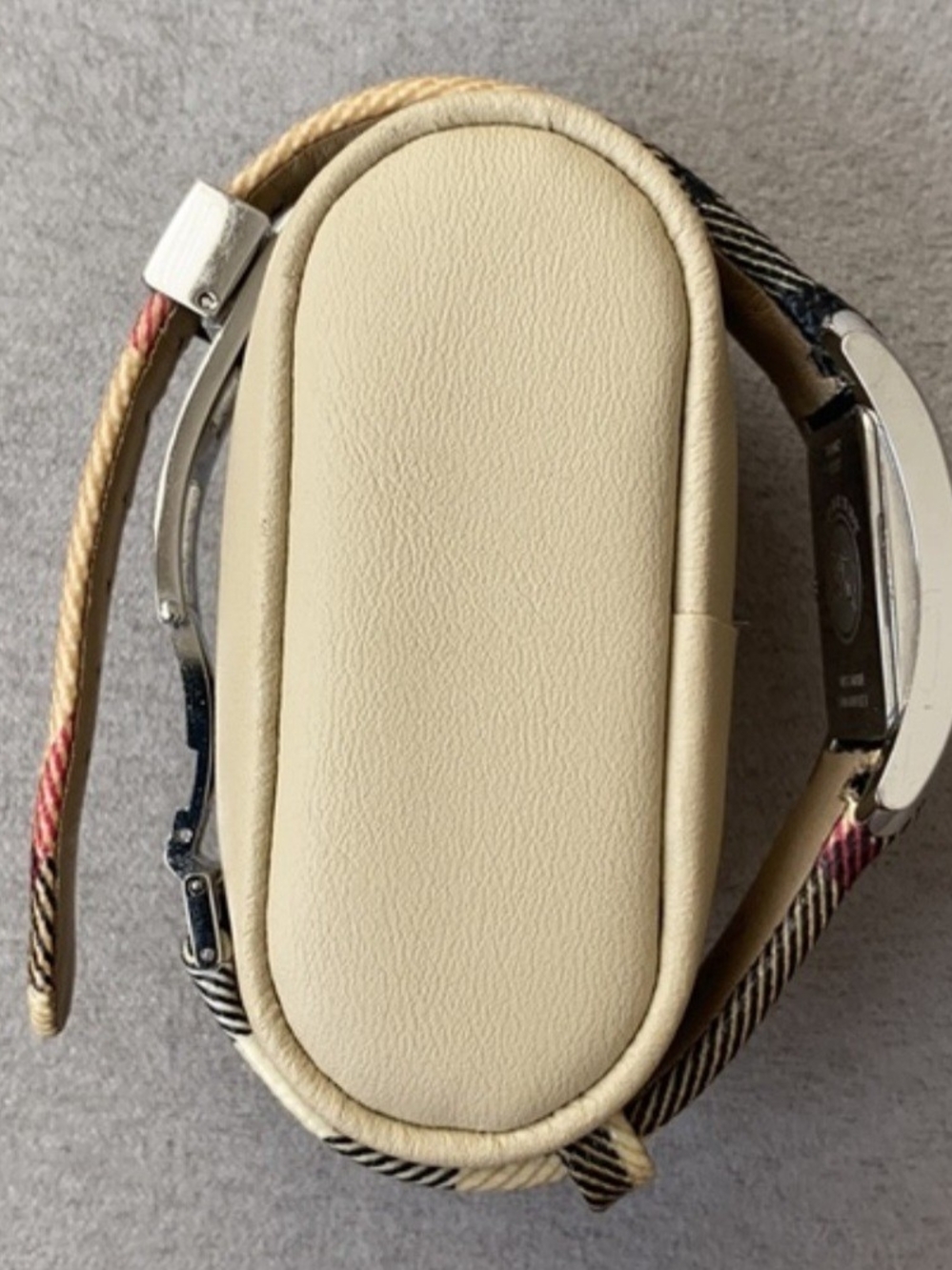 Burberry Plaid Strap Silver-Tone Rectangular Women's Watch - Picture 7 of 10